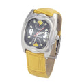 Chronotech Yellow Leather Apparel Watch