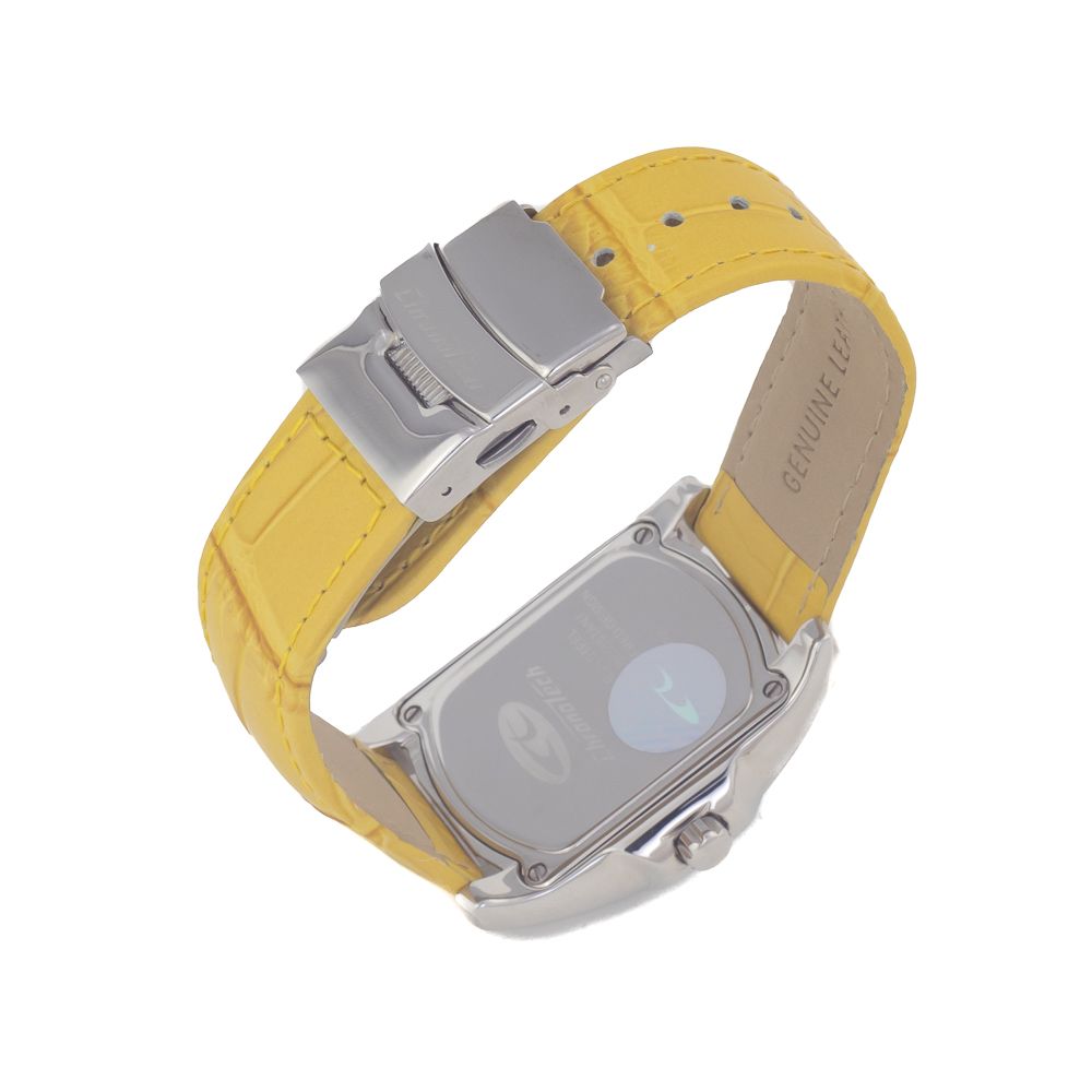 Chronotech Yellow Leather Apparel Watch