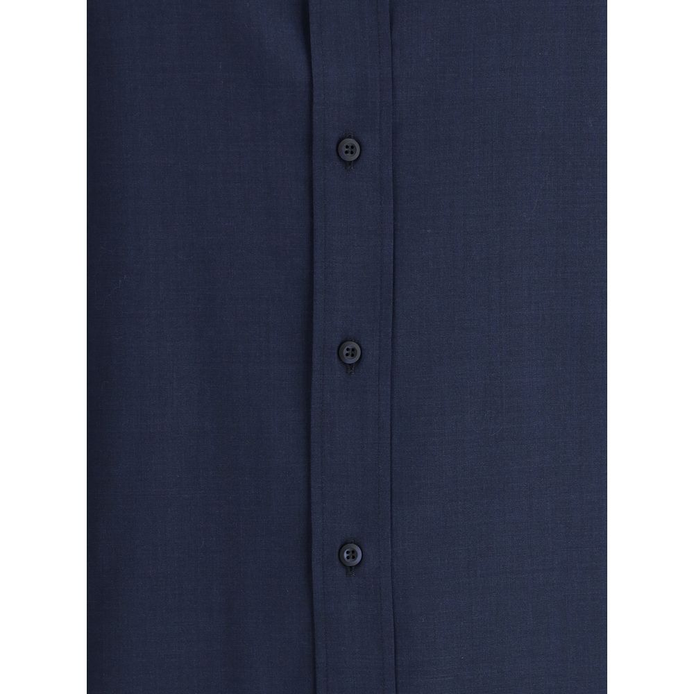 Brunello Cucinelli Cotton Shirt in Blue