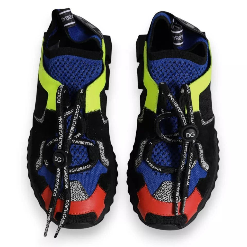 Dolce & Gabbana Multicolor Mesh Sorrento Trekking Turnschuhe Schuhe