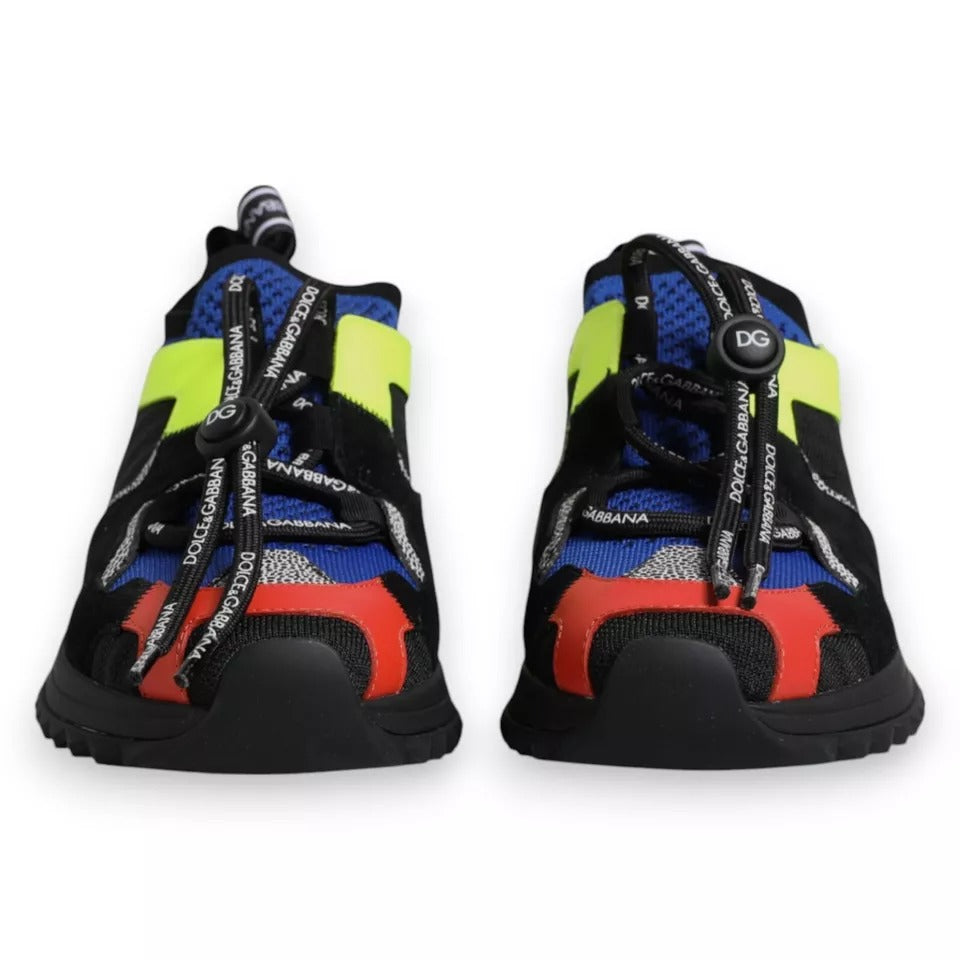 Dolce & Gabbana Multicolor Mesh Sorrento Trekking Turnschuhe Schuhe