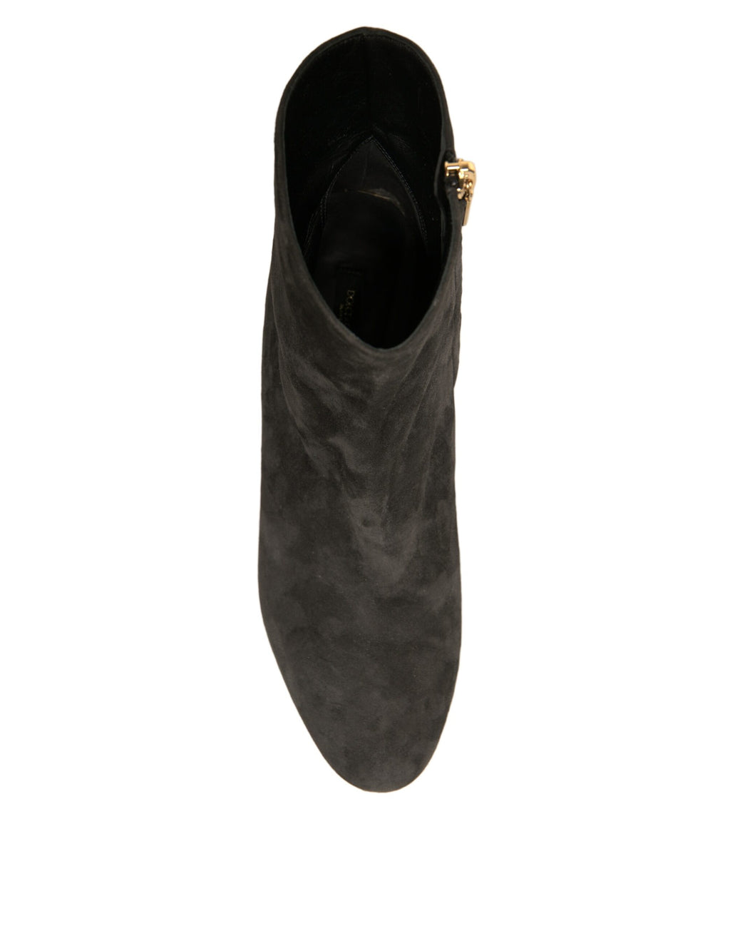 Dolce & Gabbana Black Embellished Heel Boots Shoes