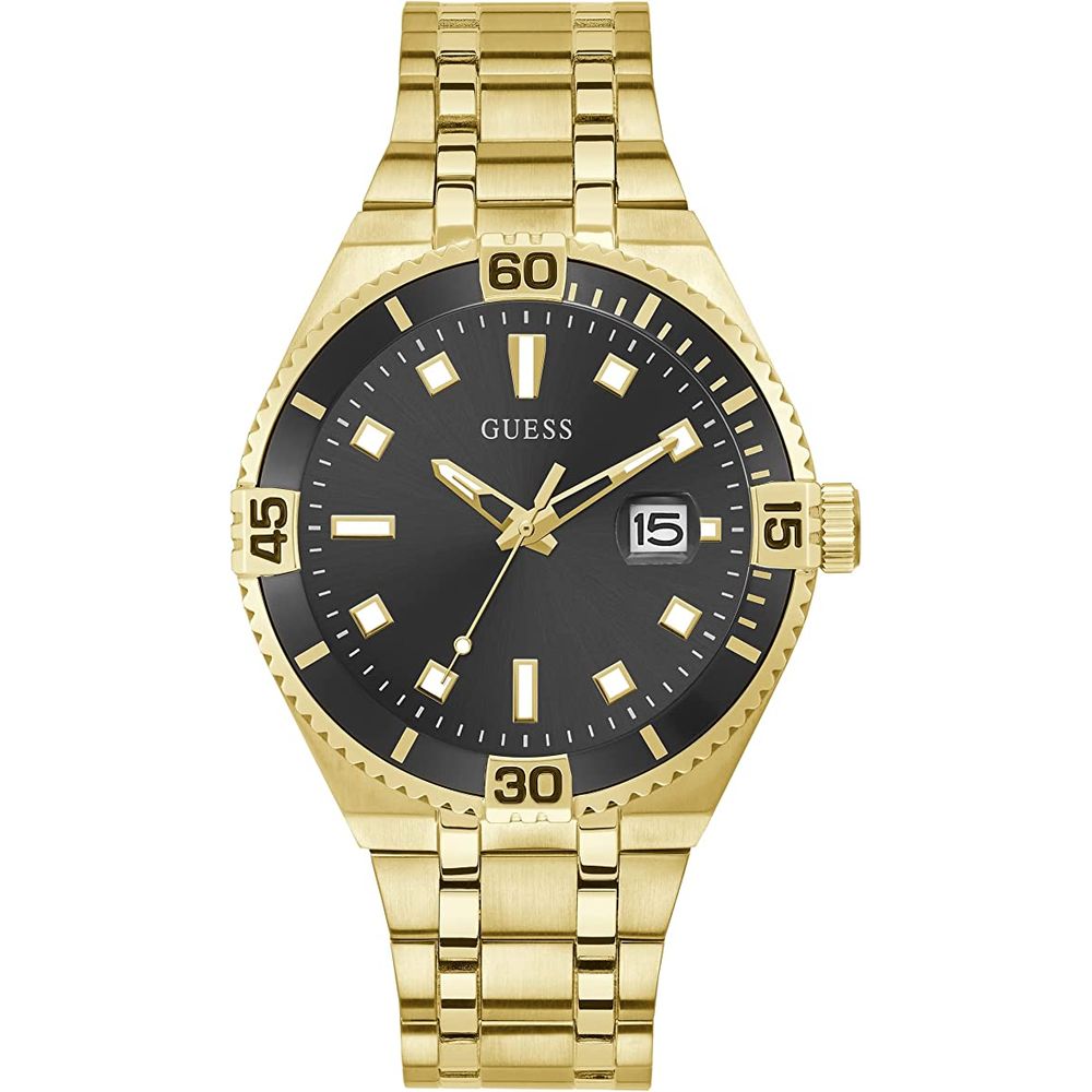 Guess Goldfarbene Edelstahl-Dresswatch