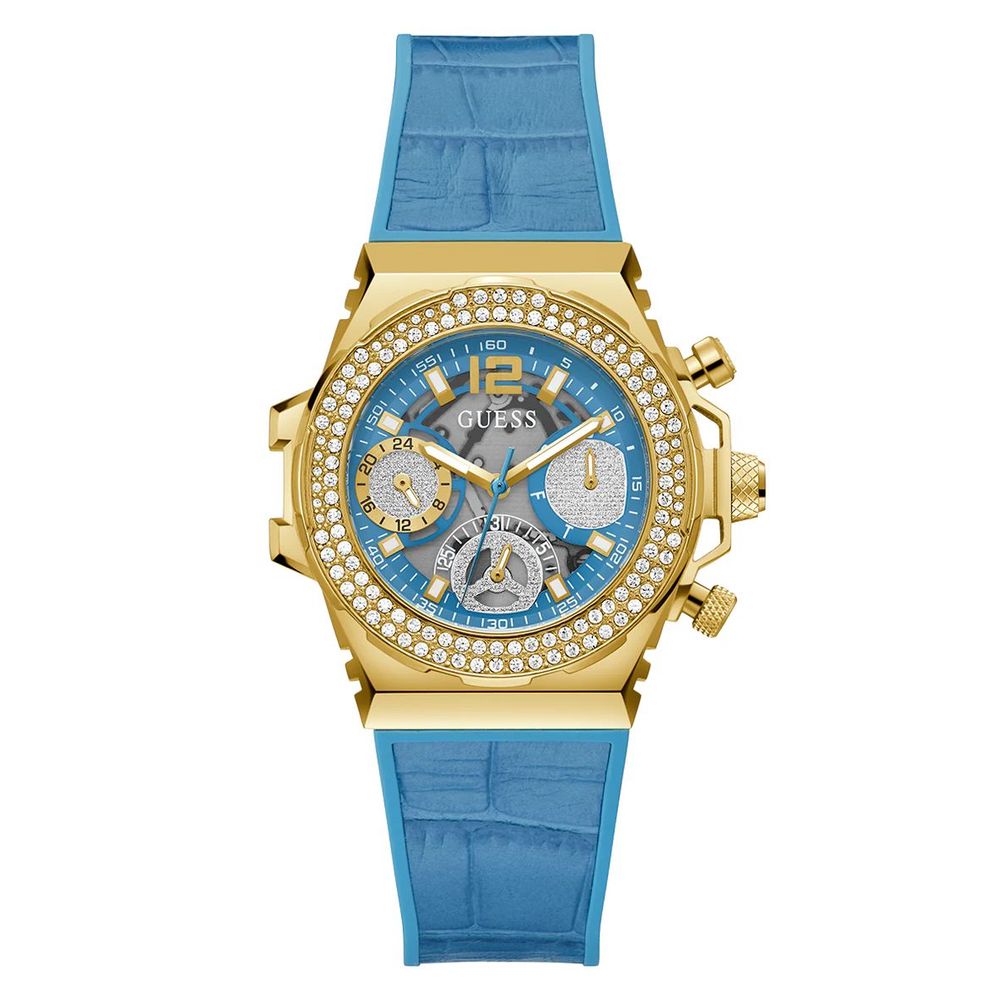 Guess Synthetische Sportuhr in Blau