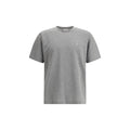 Saint Laurent Grey Oversized Cotton T-Shirt