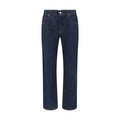 7FOR Straight-Leg Cotton Jeans in Blue