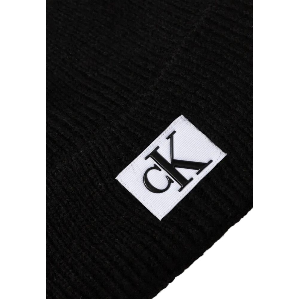 Calvin Klein Jeans Black Marabou Cap (Baseball Cap)