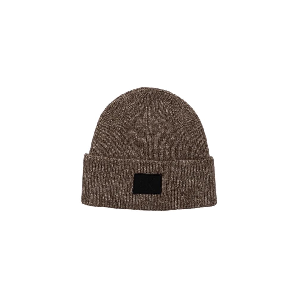 Calvin Klein Jeans Braune Marabou-Kappe (Baseball-Mütze)