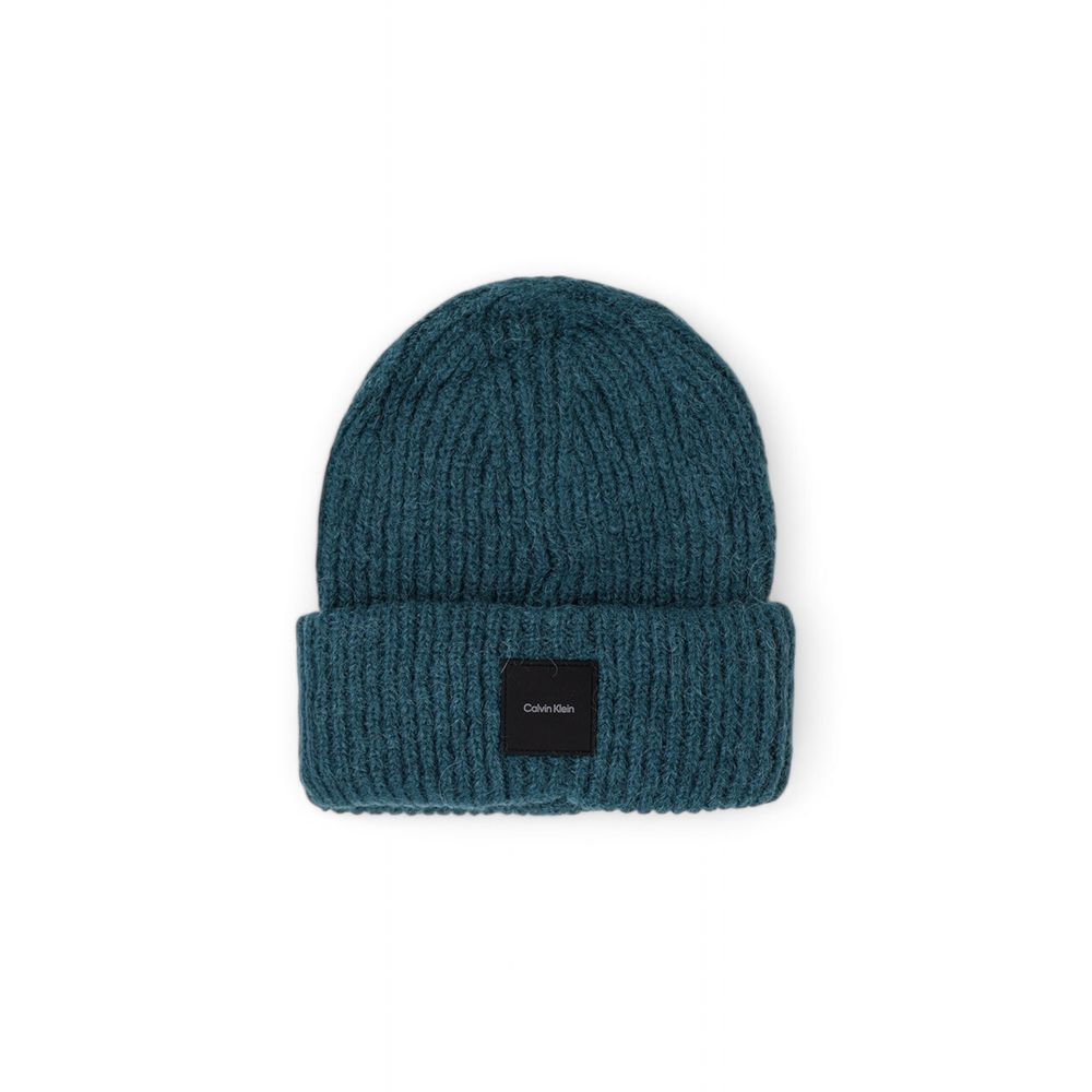 Calvin Klein Grüne Alpaka-Leder-Kappe (Baseball-Mütze)