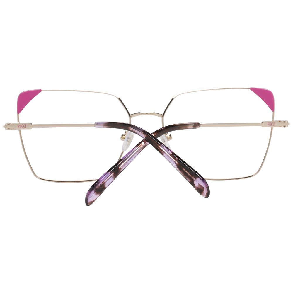 Emilio Pucci Brille mit roségoldenem Metall- und Kunststoffrahmen