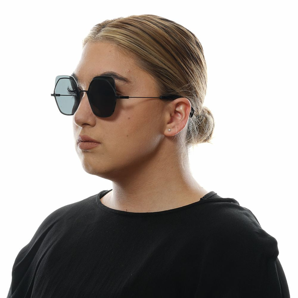 Yohji Yamamoto Sonnenbrille aus schwarzem Metall & Kunststoff