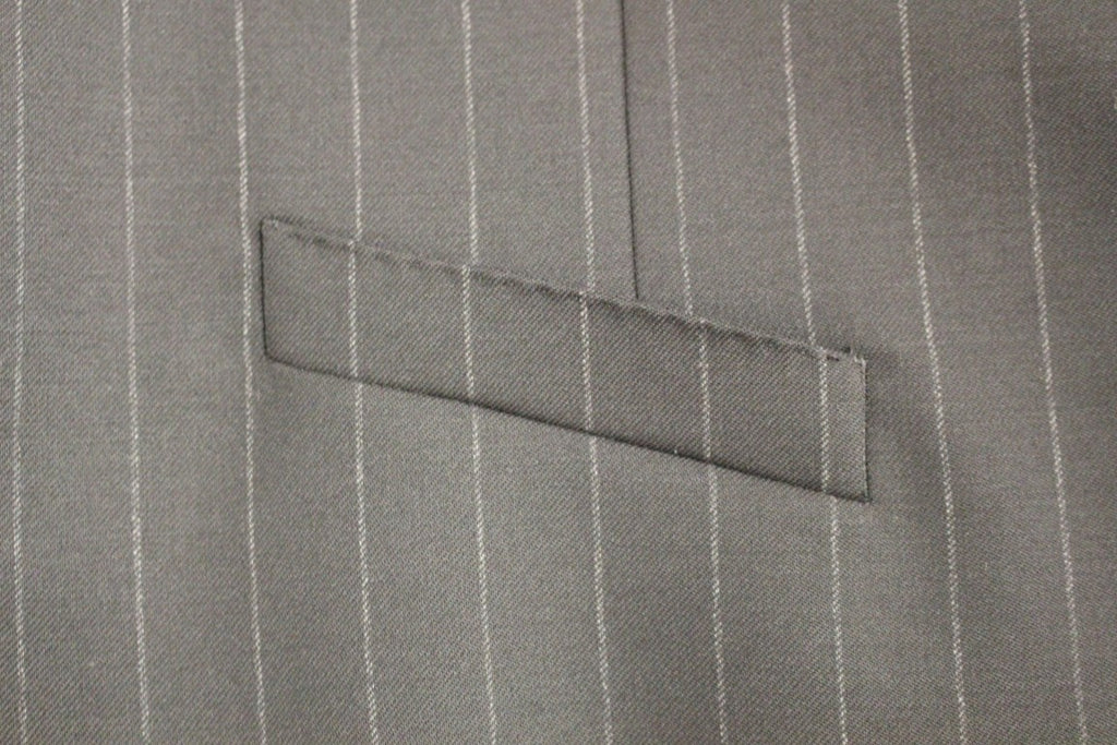 Dolce & Gabbana Schwarz gestreifte Logo-Weste aus Wolle
