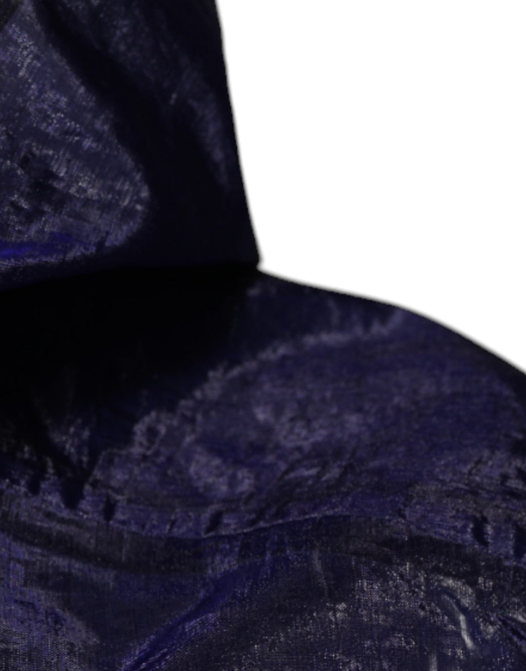 Dolce & Gabbana Dark Blue Cotton Hooded Men's Raincoat Jacket