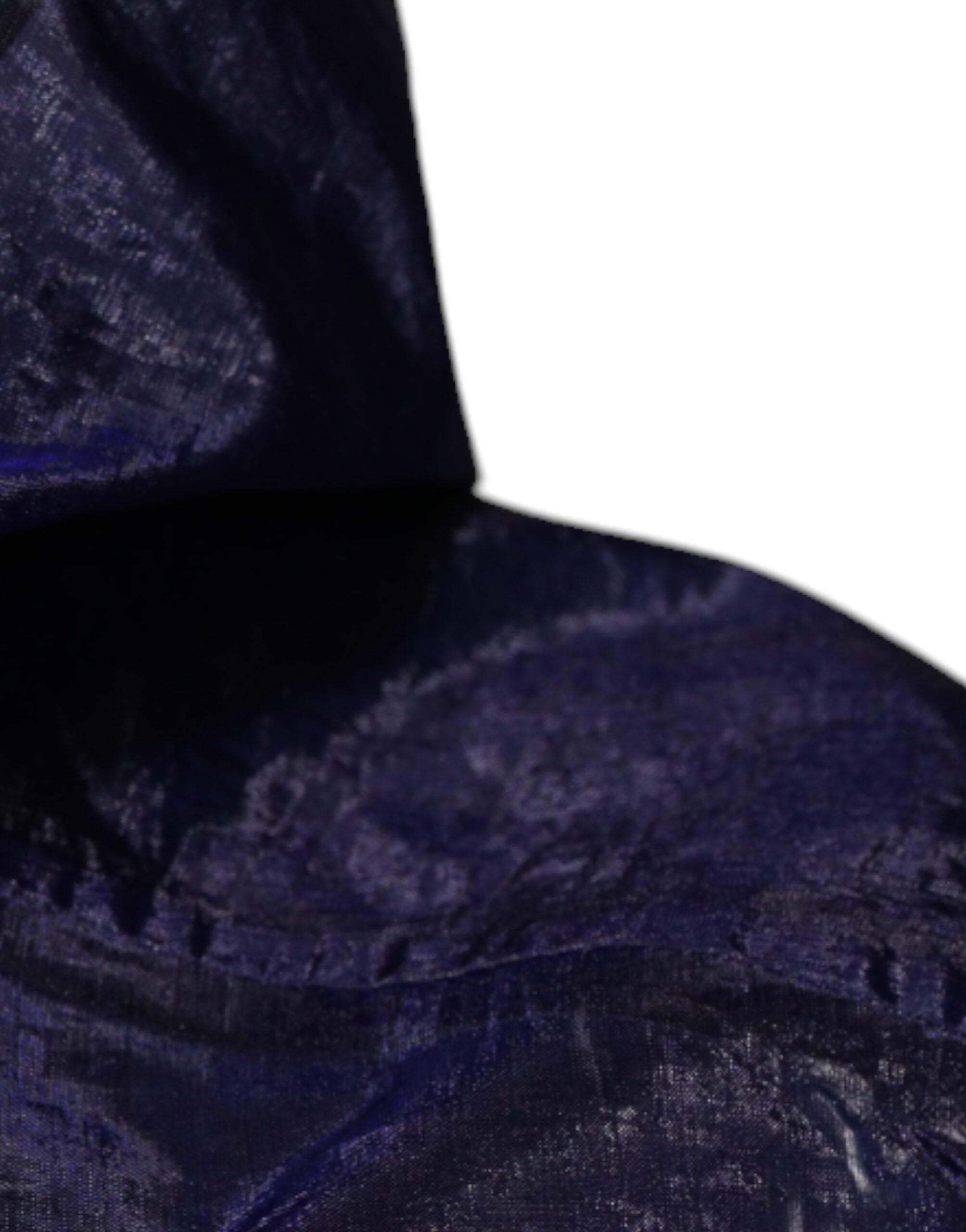 Dolce & Gabbana Dark Blue Cotton Hooded Men's Raincoat Jacket