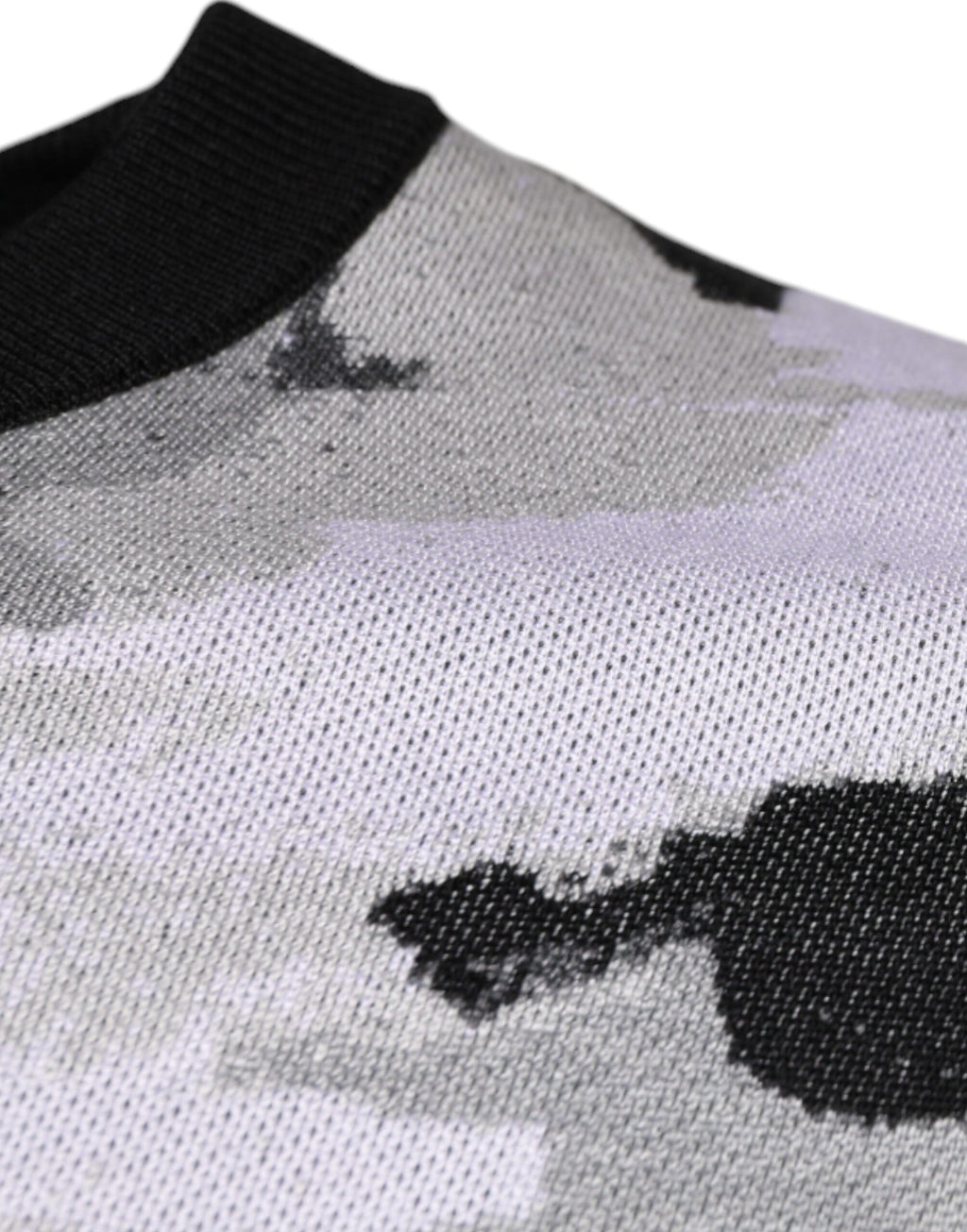 Dolce & Gabbana Multicolor Camouflage Crew Neck Men's Sweater Pullover