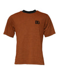 Dolce & Gabbana Brown DG Logo Crew Neck Polyester T-Shirt