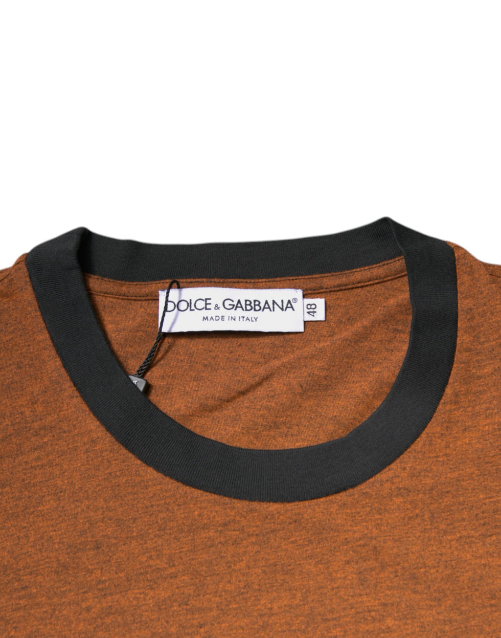 Dolce & Gabbana Brown DG Logo Crew Neck Polyester T-Shirt