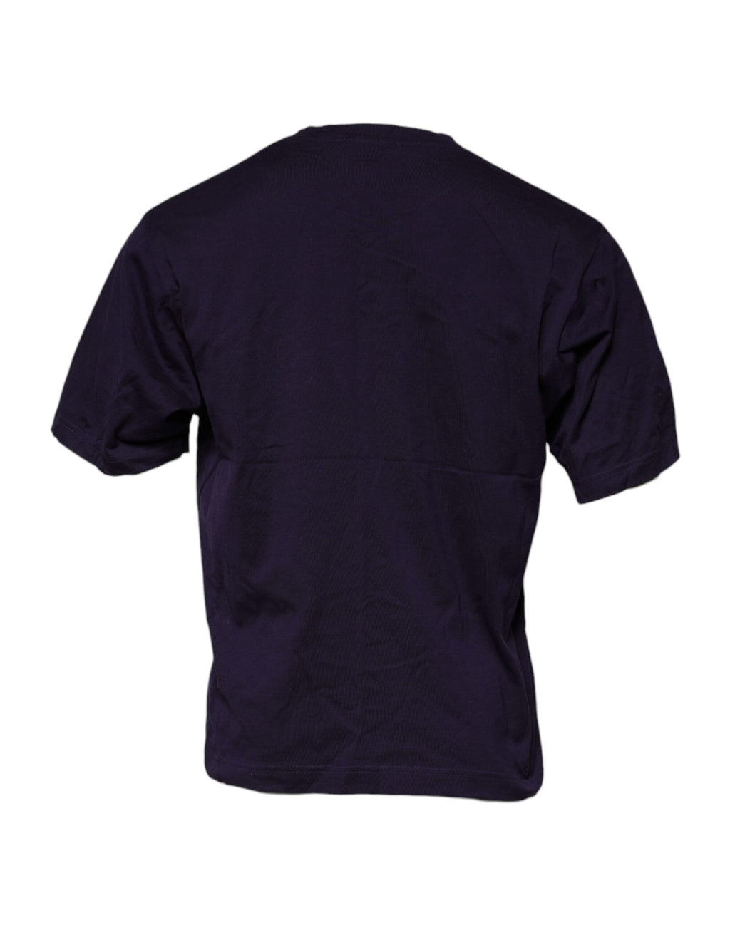 Dolce & Gabbana Lilac DG Logo Cotton Crew Neck T-Shirt