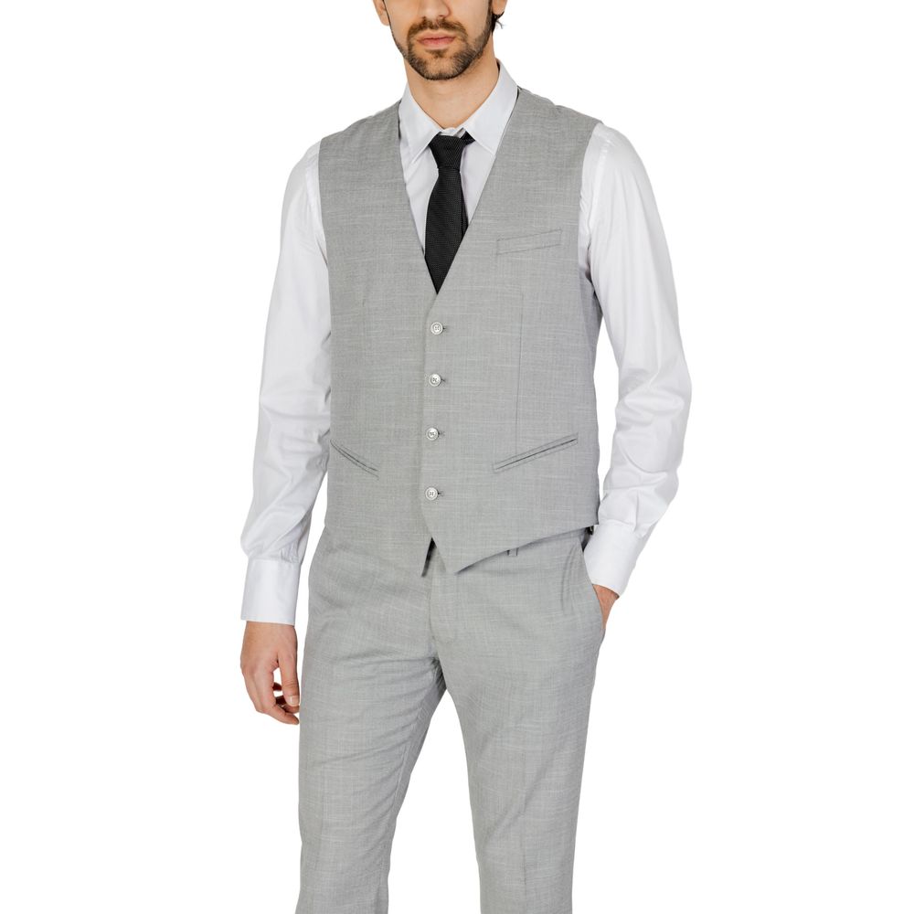 Antony Morato Graue Weste aus Polyester