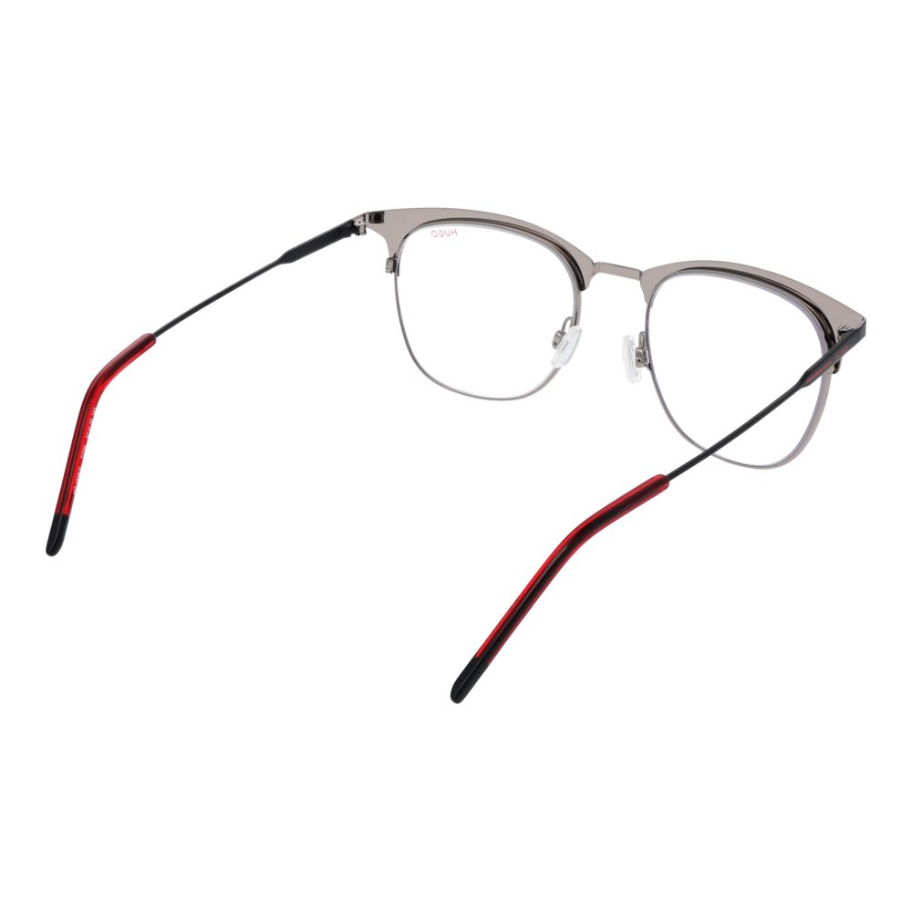 Hugo Boss Schwarze Edelstahlbrille (Gestell)