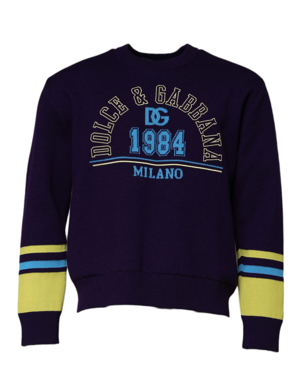 Dolce & Gabbana Blue 1984 Milano Crewneck Sweatshirt