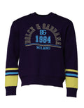 Dolce & Gabbana Blue 1984 Milano Crewneck Sweatshirt