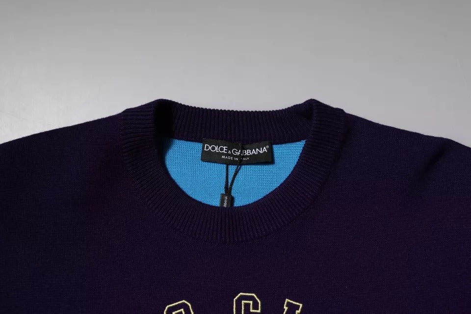 Dolce & Gabbana Blue 1984 Milano Crewneck Sweatshirt