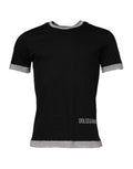 Dolce & Gabbana Black Logo Cotton Crew Neck Men's T-shirt