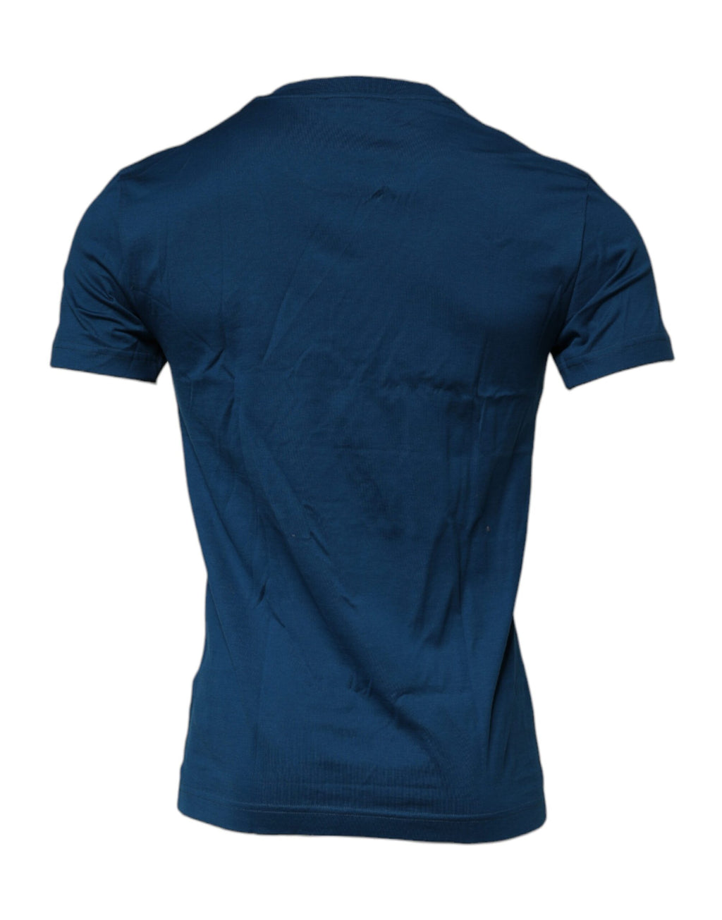 Dolce & Gabbana Men's Blue Crown Bee Cotton Crew Neck T-Shirt