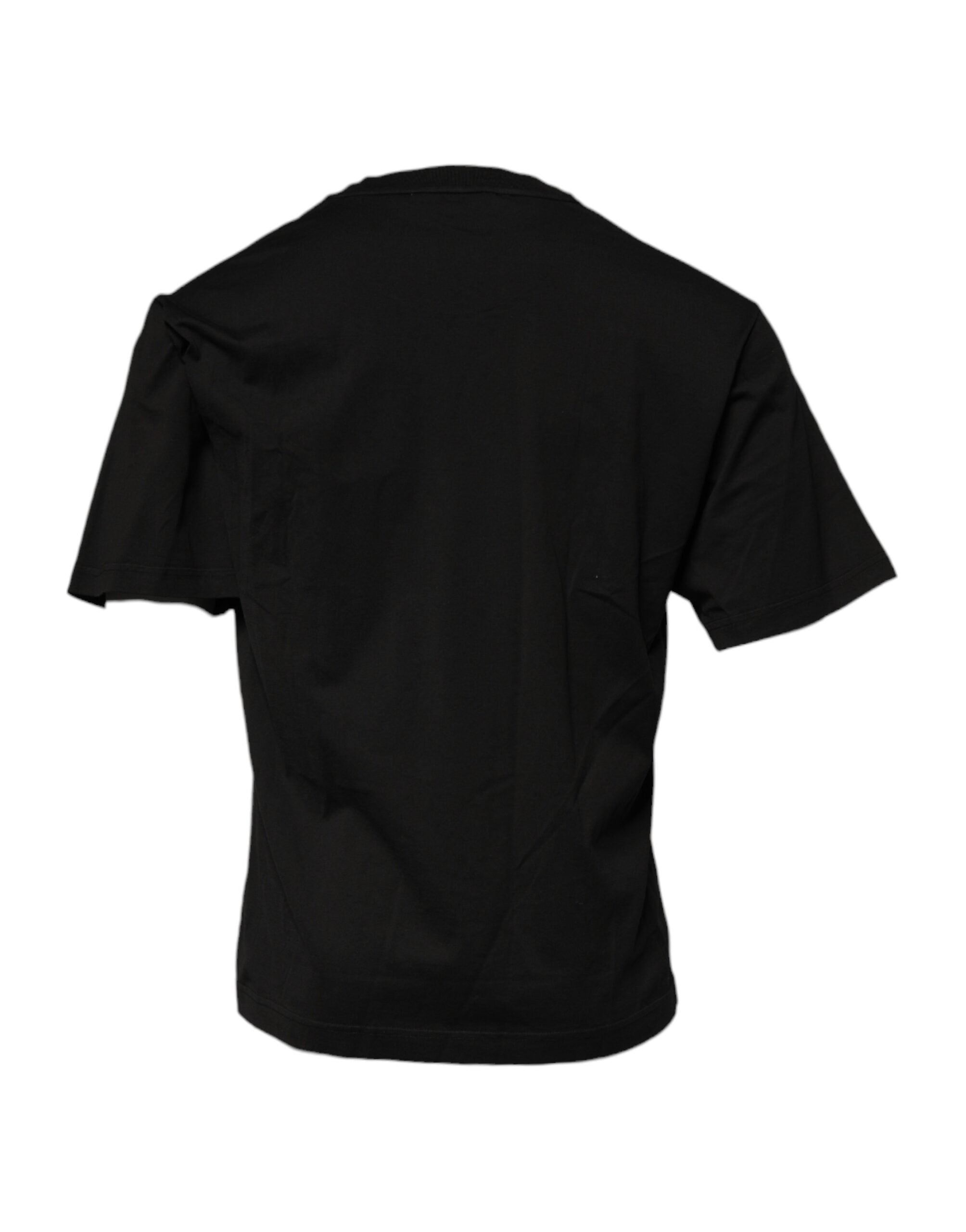 Dolce & Gabbana Black DG Logo Cotton Crew-Neck T-Shirt