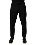 Dolce & Gabbana Schwarze Woll-Jogginghose Jogginghose