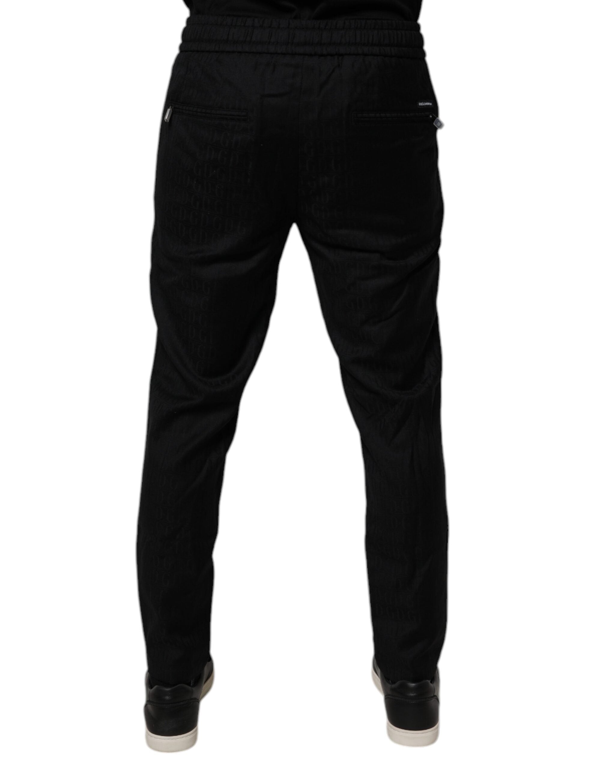 Dolce & Gabbana Schwarze Woll-Jogginghose Jogginghose