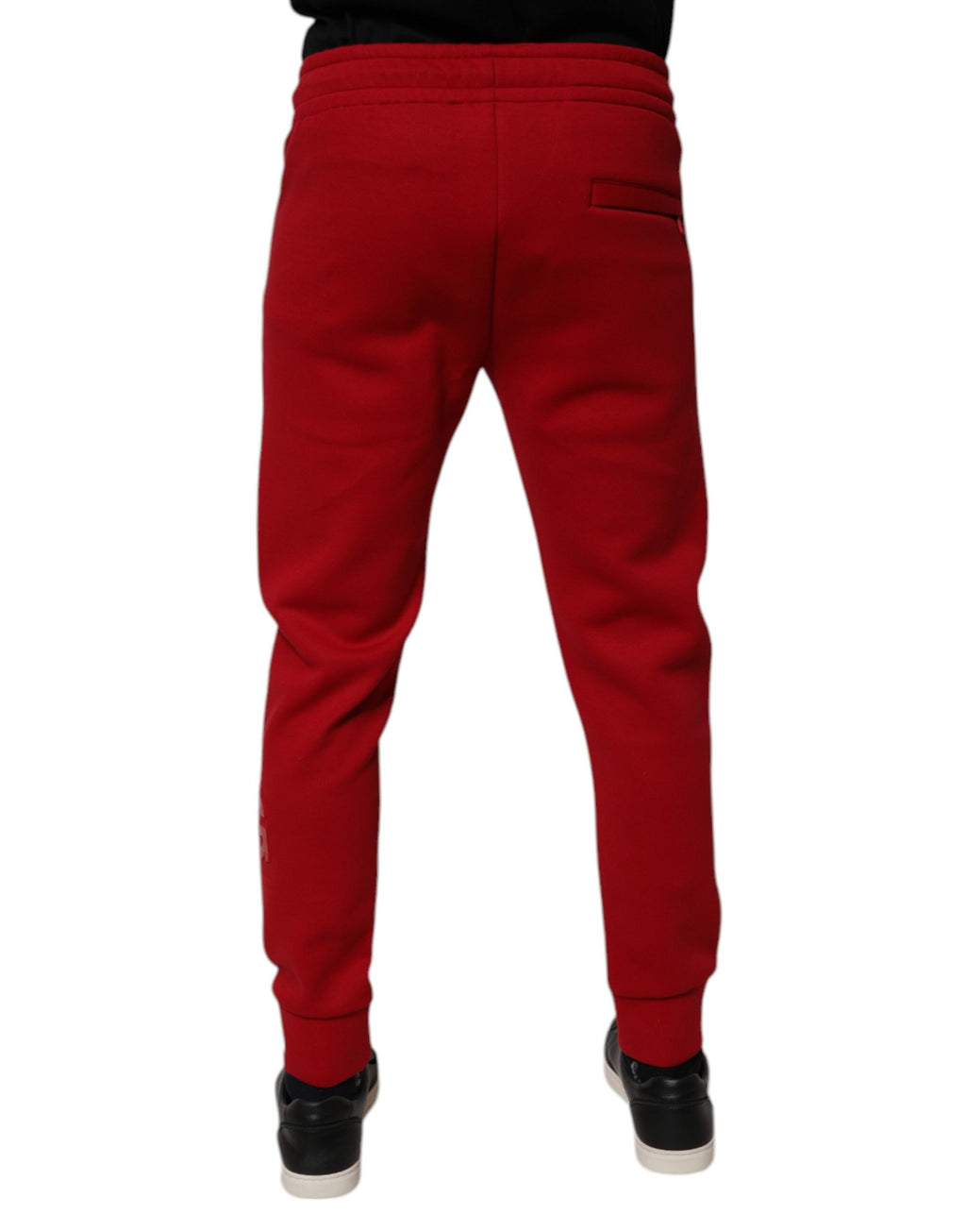 Dolce & Gabbana Red Cotton Jogging Shorts