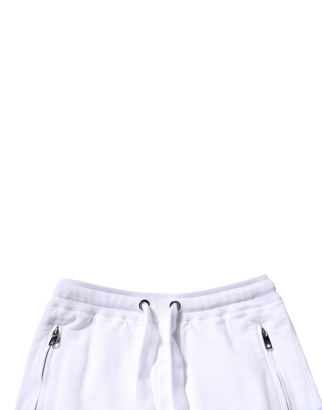 Dolce & Gabbana Weiße Logo-Jogginghose aus Baumwolle
