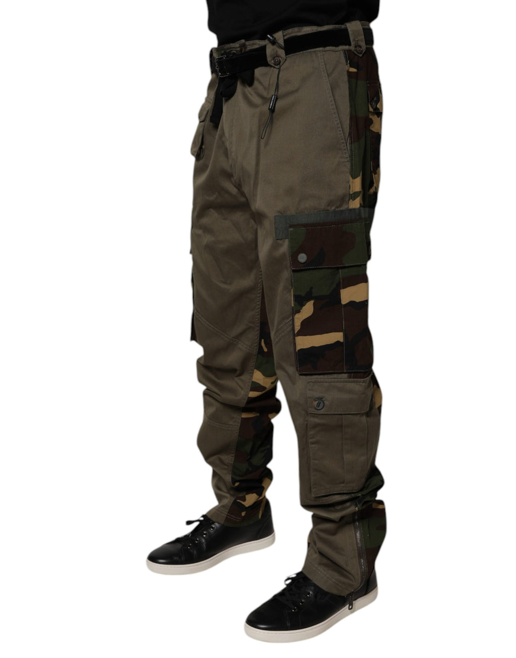 Dolce & Gabbana Multicolor Camouflage Patchwork Cargo Trousers