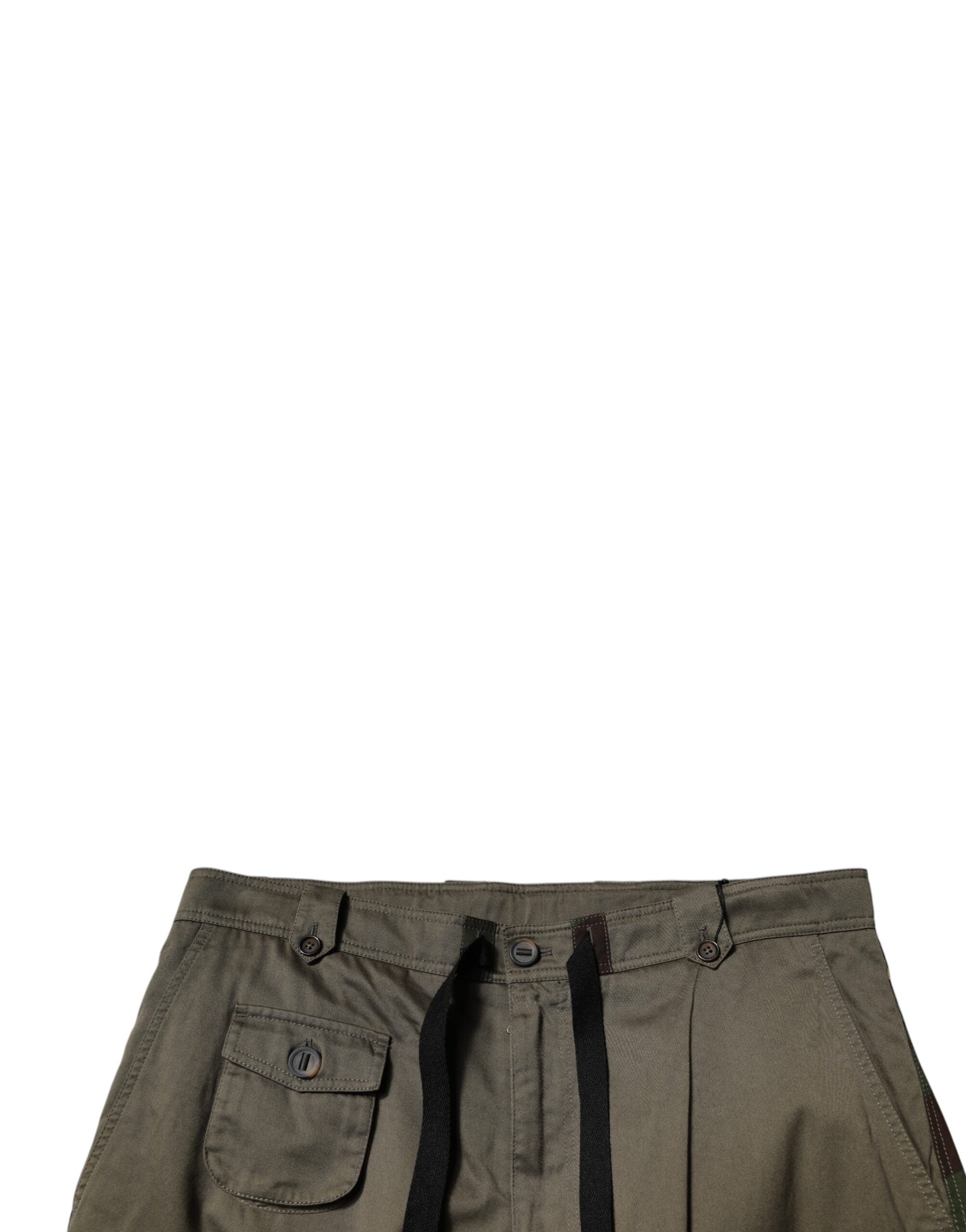 Dolce & Gabbana Multicolor Camouflage Patchwork Cargo Trousers