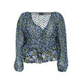 Desigual Blaues Polyester-Musterhemd