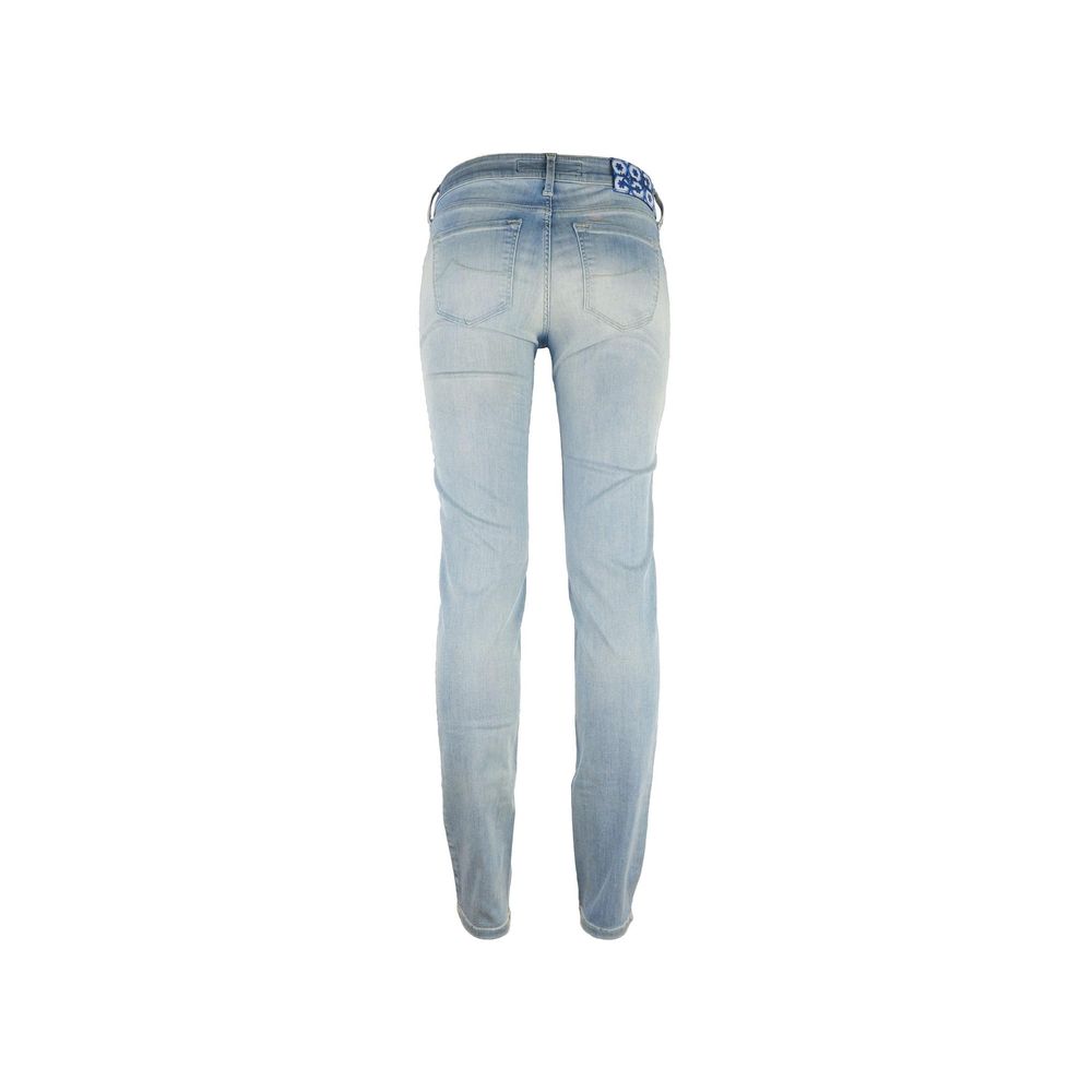 Jacob Cohen Slim-Fit Cotton Trousers in Blue