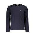 Napapijri Langärmliges Baumwoll-T-Shirt in Blau