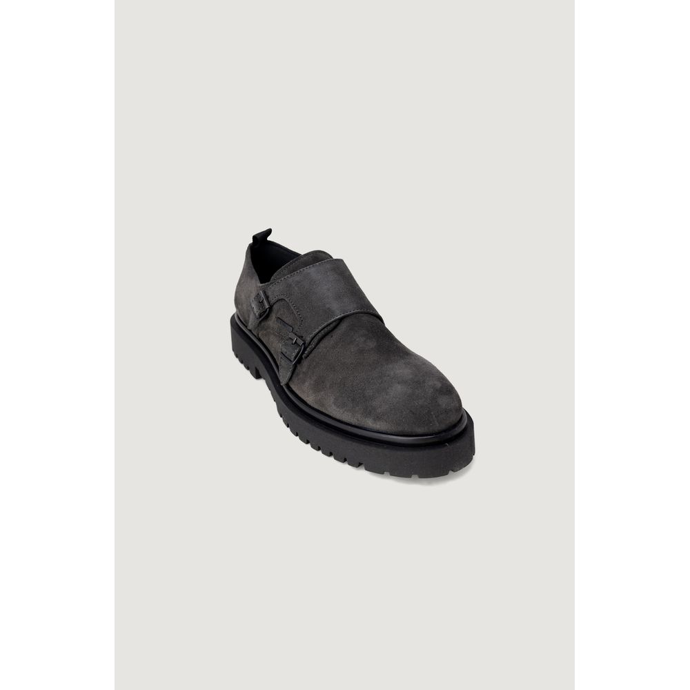 Antony Morato Schwarze Leder-Flachstiefel
