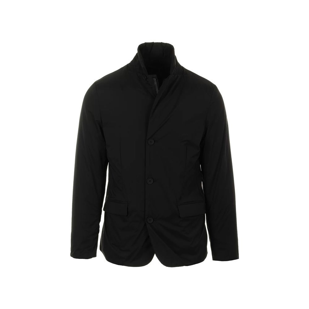People Of Shibuya Schwarzer Polyester-Mantel
