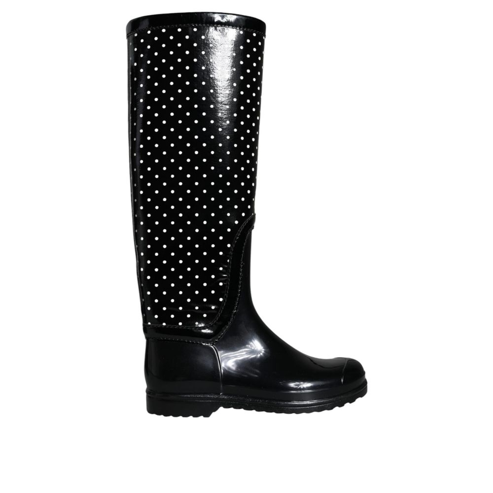 Dolce & Gabbana Elegant Black Rubber Boots
