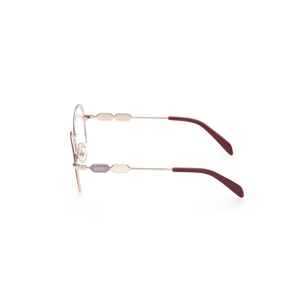 Emilio Pucci Red Metal Eyeglasses (Frames)