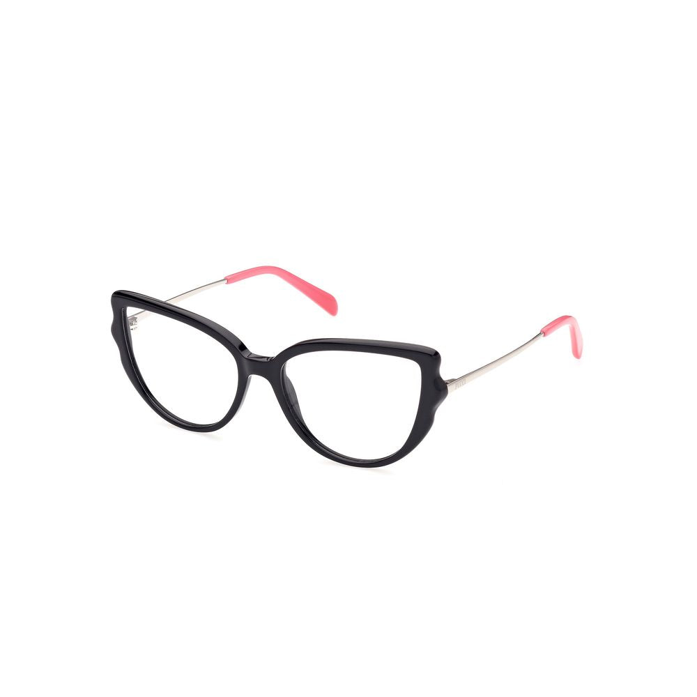 Emilio Pucci Schwarze Acetat-Brillengestelle