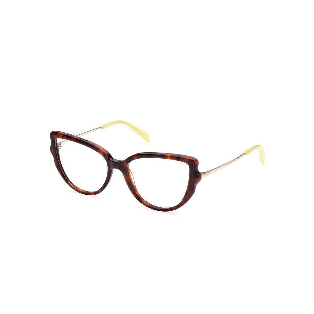 Emilio Pucci Brown Acetate Eyeglass Frames