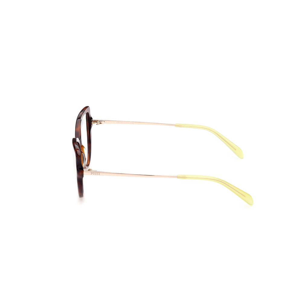 Emilio Pucci Brown Acetate Eyeglass Frames