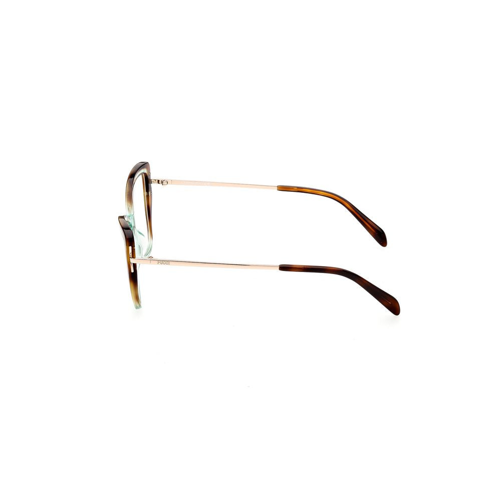 Emilio Pucci Green Acetate Optical Frames