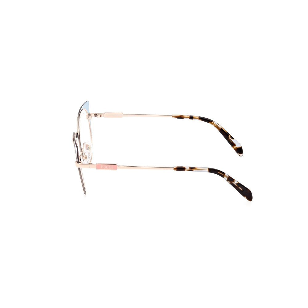 Emilio Pucci Blaue Metallbrille (Gestelle)