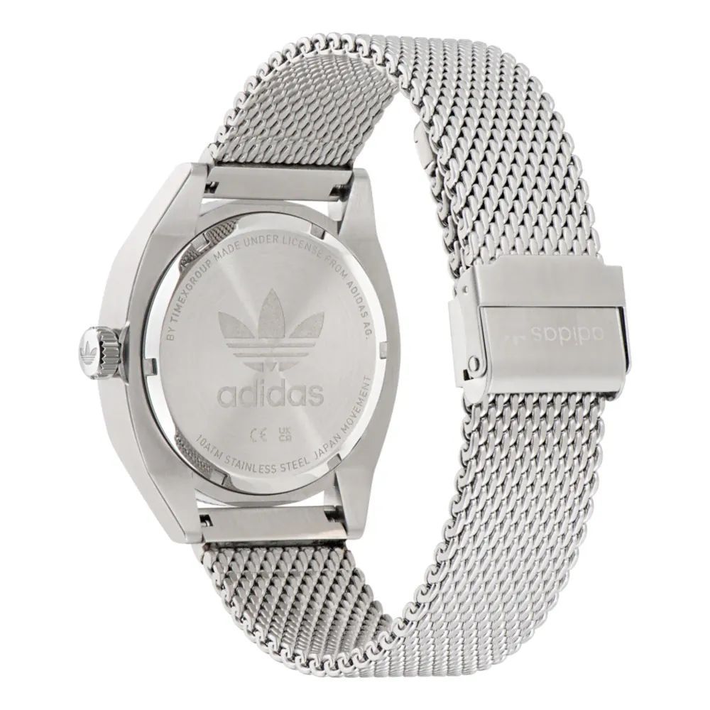 Adidas Elegant Grey Stainless Steel Wristwatch