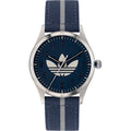 Adidas Blaues Stoffarmband Sportuhr